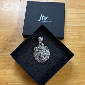 Artisan of Bali collection JTV Silver Lion Head Pendant